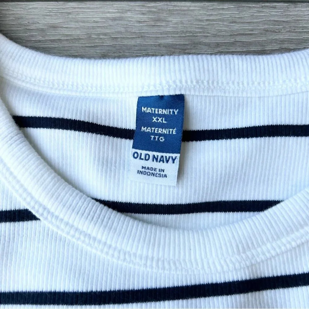 NWT Old Navy Maternity Striped Sleeveless Rib-Knit Nursing Dress - Picture 6 of 16